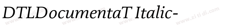 DTLDocumentaT Italic字体转换